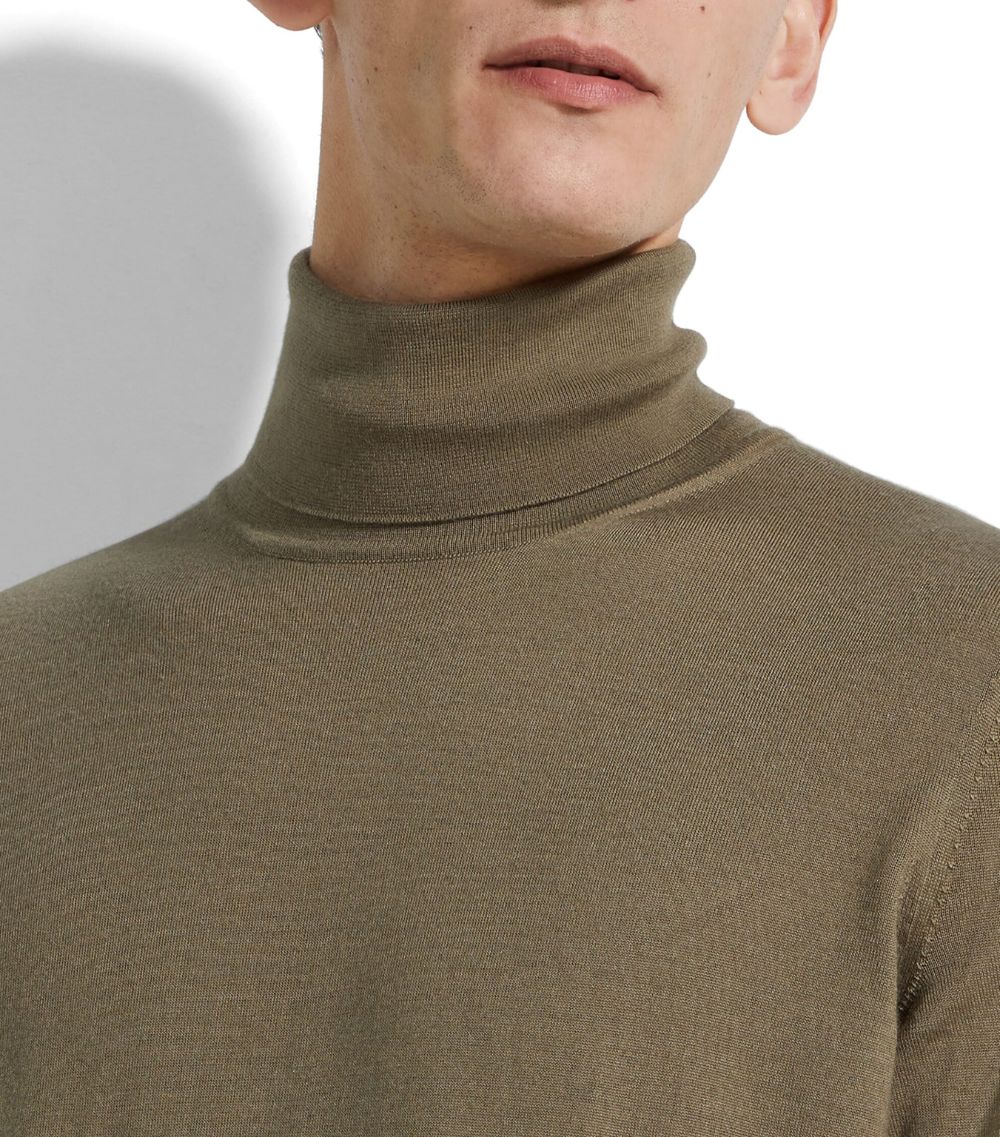 zegna Zegna Cashmere-Silk Rollneck Casheta Sweater