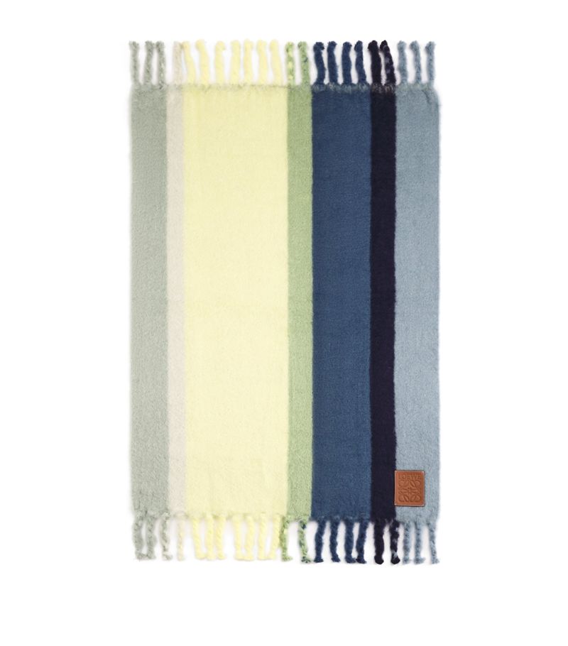 Loewe LOEWE Wool-Rich Striped Blanket (130cm x 200cm)