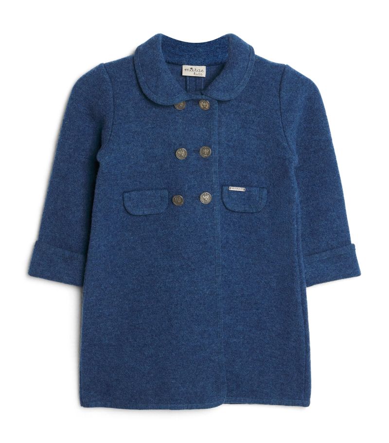 Marae Kids Marae Kids Wool Double-Breasted Coat (2-14 Years)