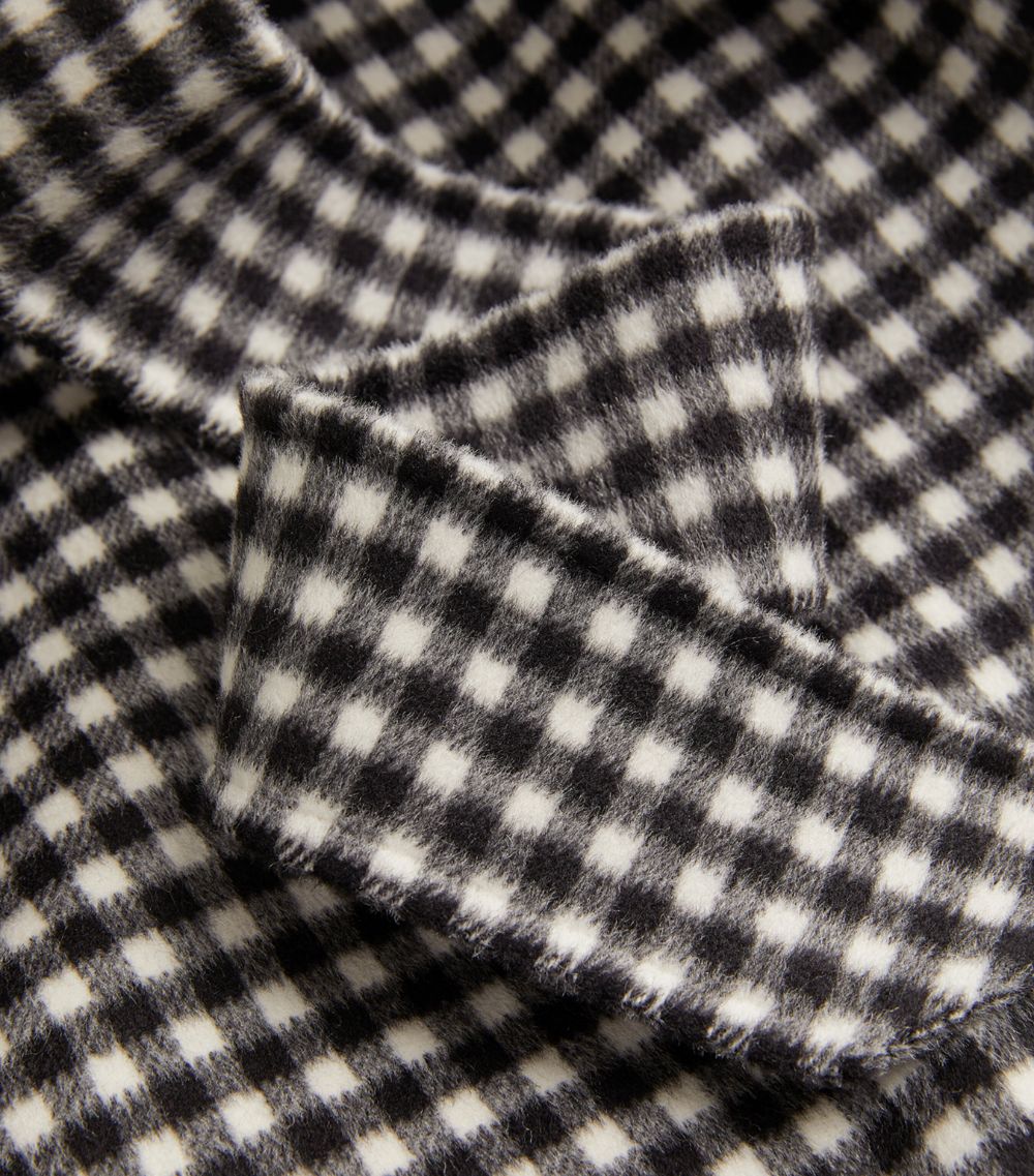 Max Mara Max Mara Virgin Wool Check Print Coat