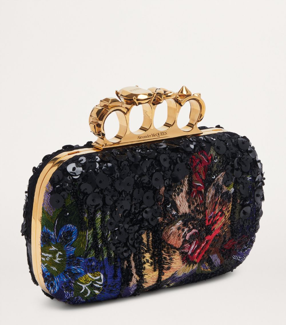 Alexander McQueen Alexander Mcqueen Floral Four-Ring Clutch