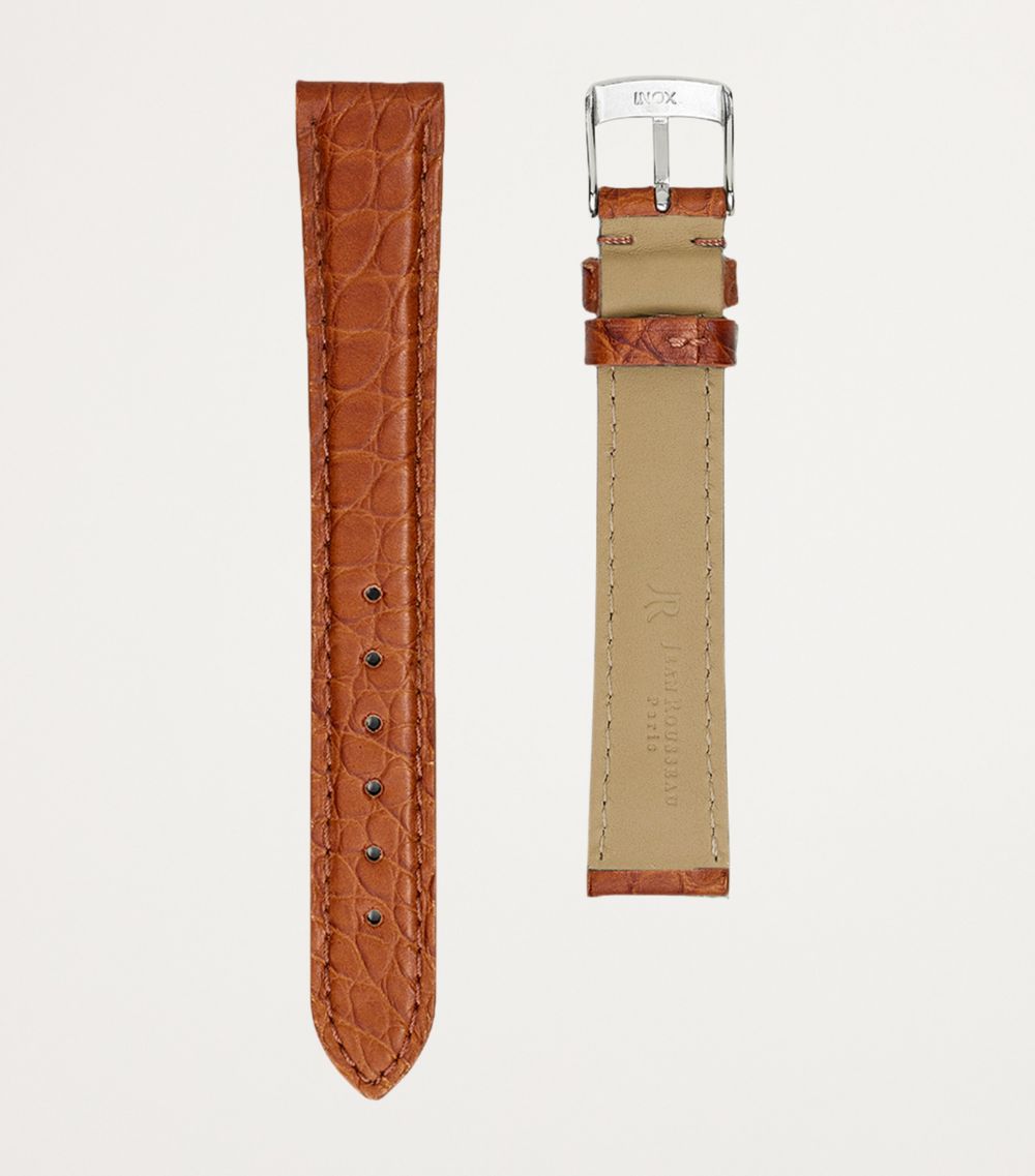 Jean Rousseau Jean Rousseau Classic 3.5 Alligator Leather Watch Strap (11Mm)