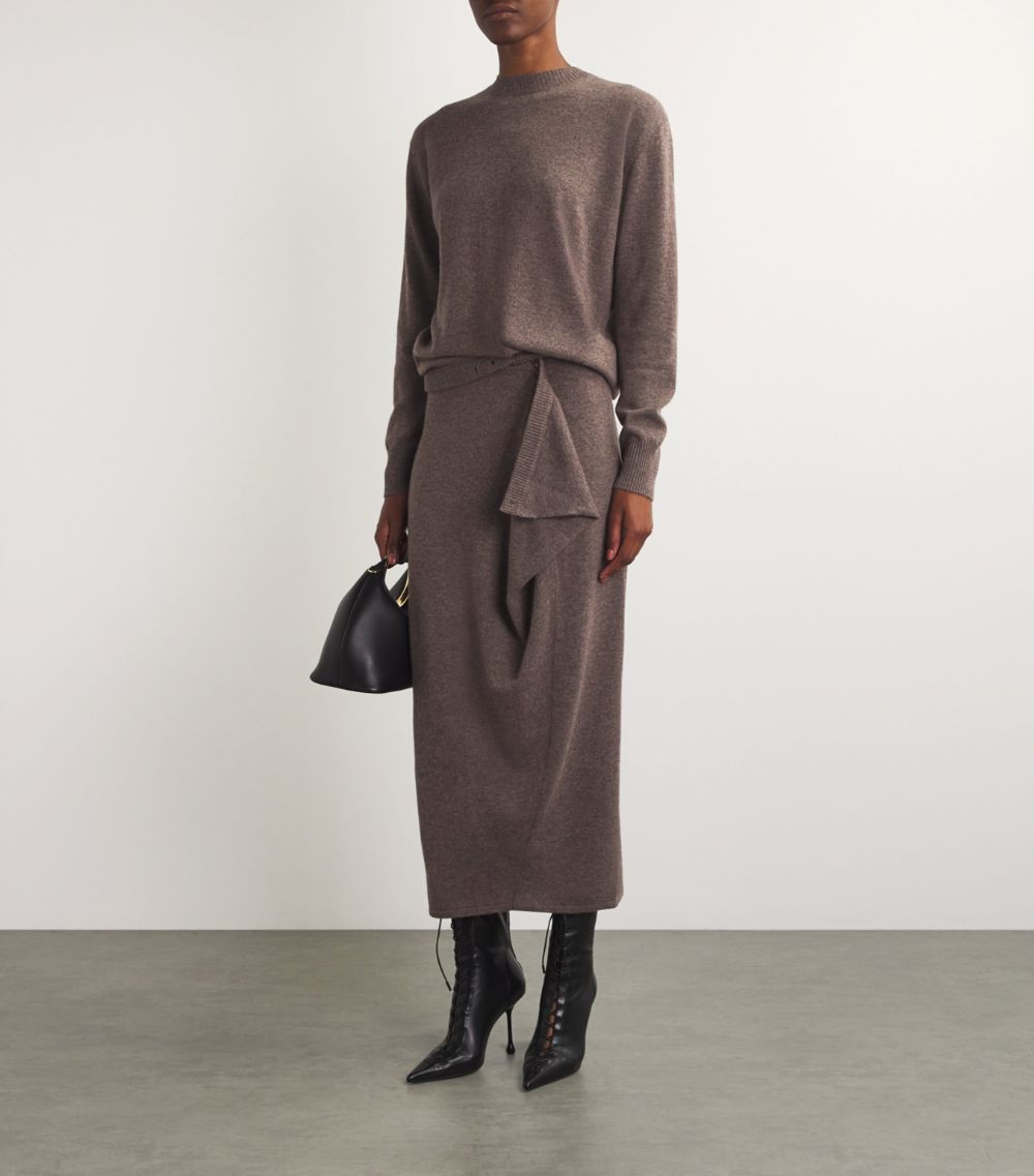 Christopher Esber Christopher Esber Wool-Cashmere Fasten Maxi Skirt