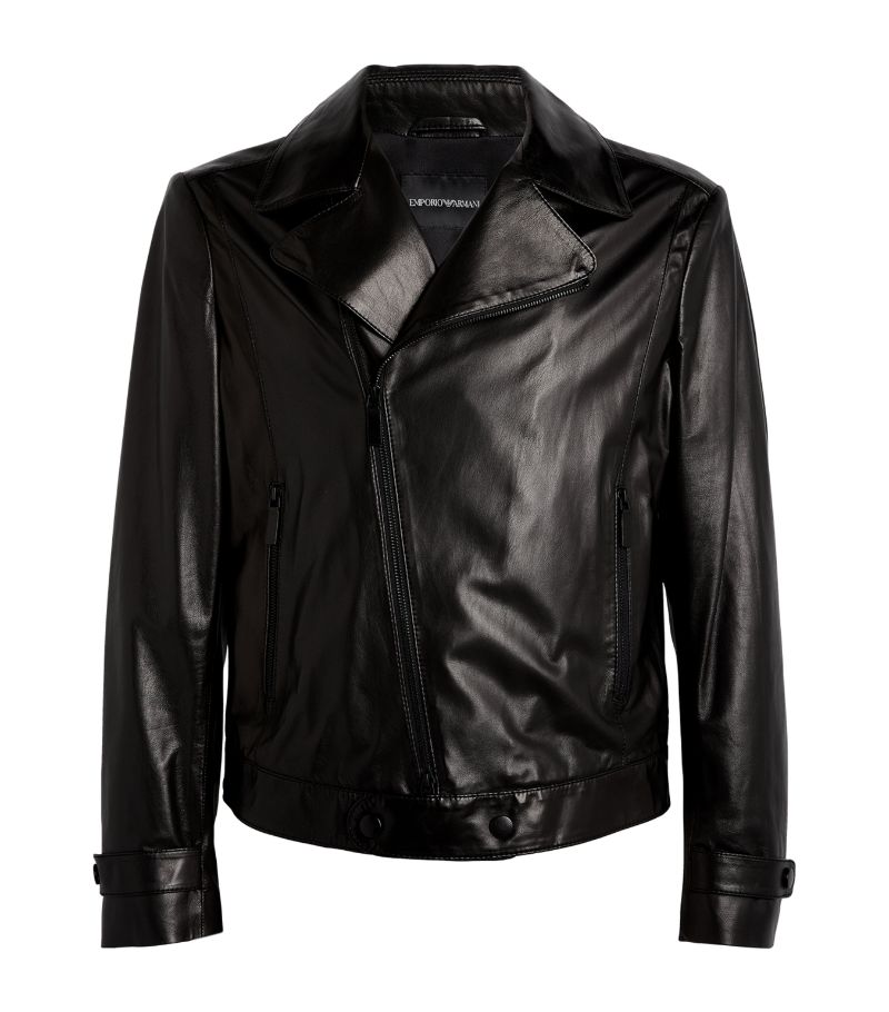 Emporio Armani Emporio Armani Leather Biker Jacket