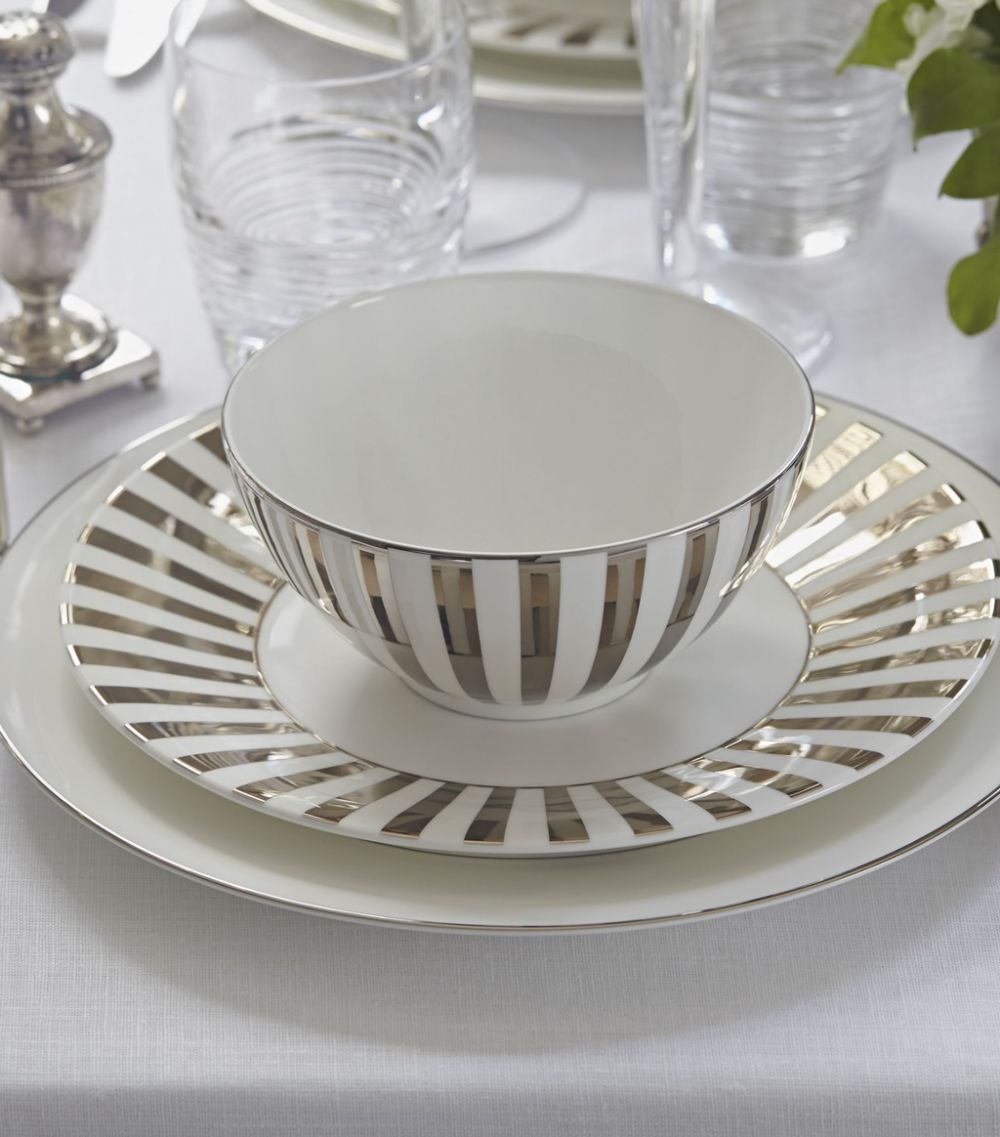 Wedgwood Wedgwood Platinum Collection Striped Gift Bowl (14Cm)