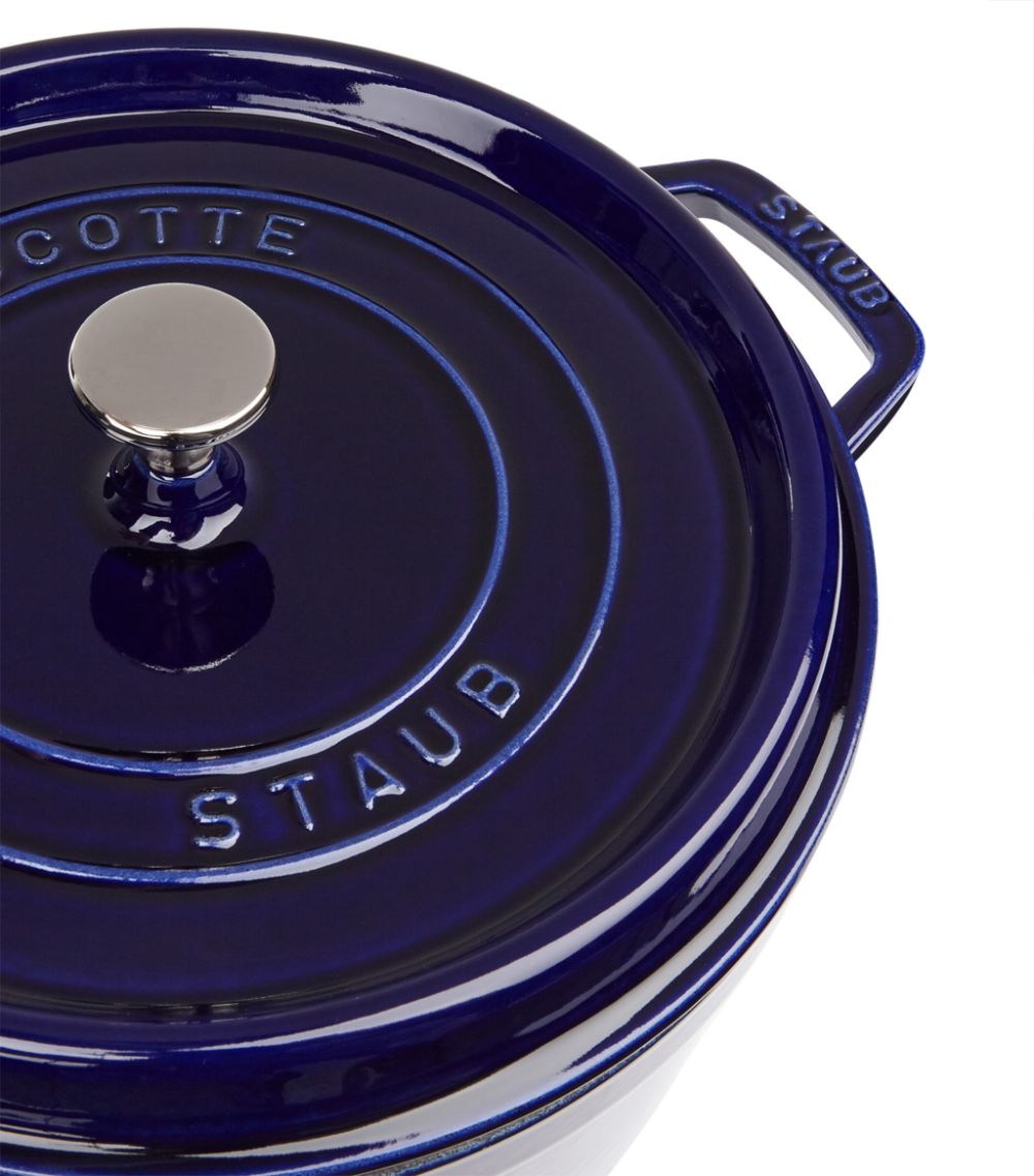 Staub Staub Blue Round Cocotte 26Cm