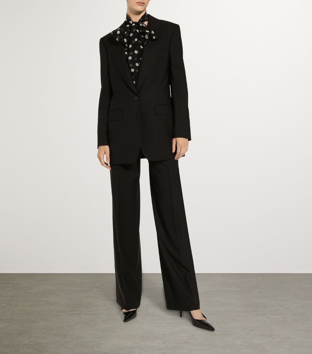 Dolce & Gabbana Dolce & Gabbana Wool Straight-Leg Trousers