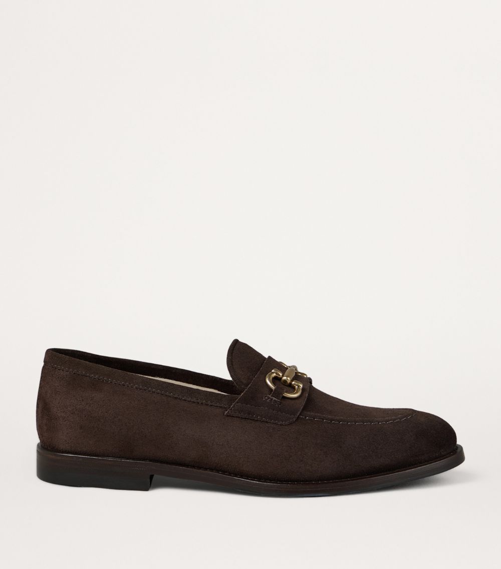 Brunello Cucinelli Brunello Cucinelli Suede Embellished Penny Loafers