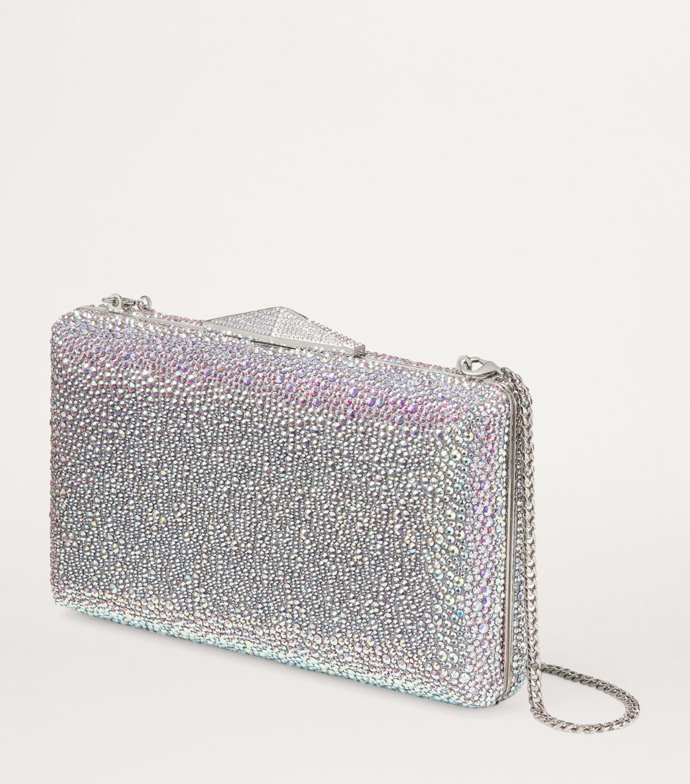 Jimmy Choo Jimmy Choo Crystal-Embellished Clemmie Clutch Bag