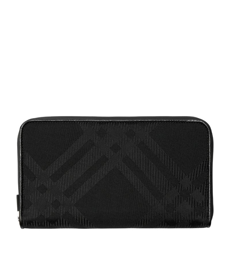 Burberry Burberry Check Jacquard Zip-Around Wallet