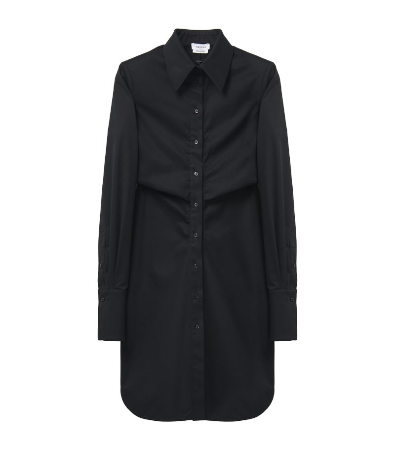 Alexander McQueen Alexander Mcqueen Stretch-Cotton Shirt Dress