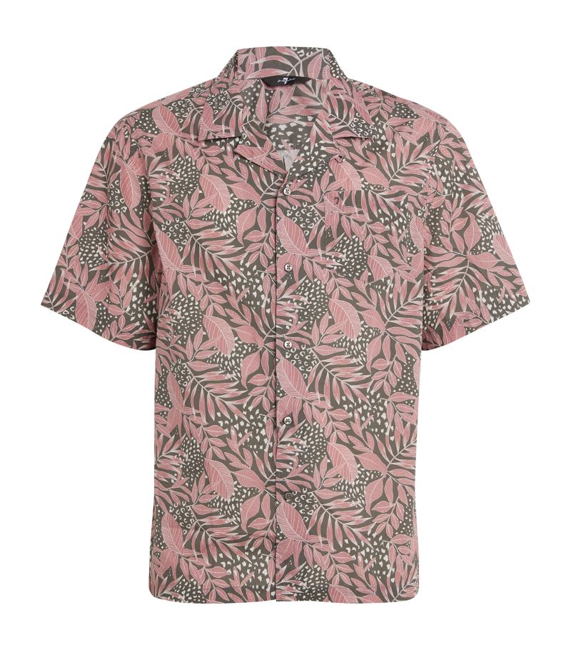 7 For All Mankind 7 For All Mankind Leaf Print Short-Sleeve Shirt