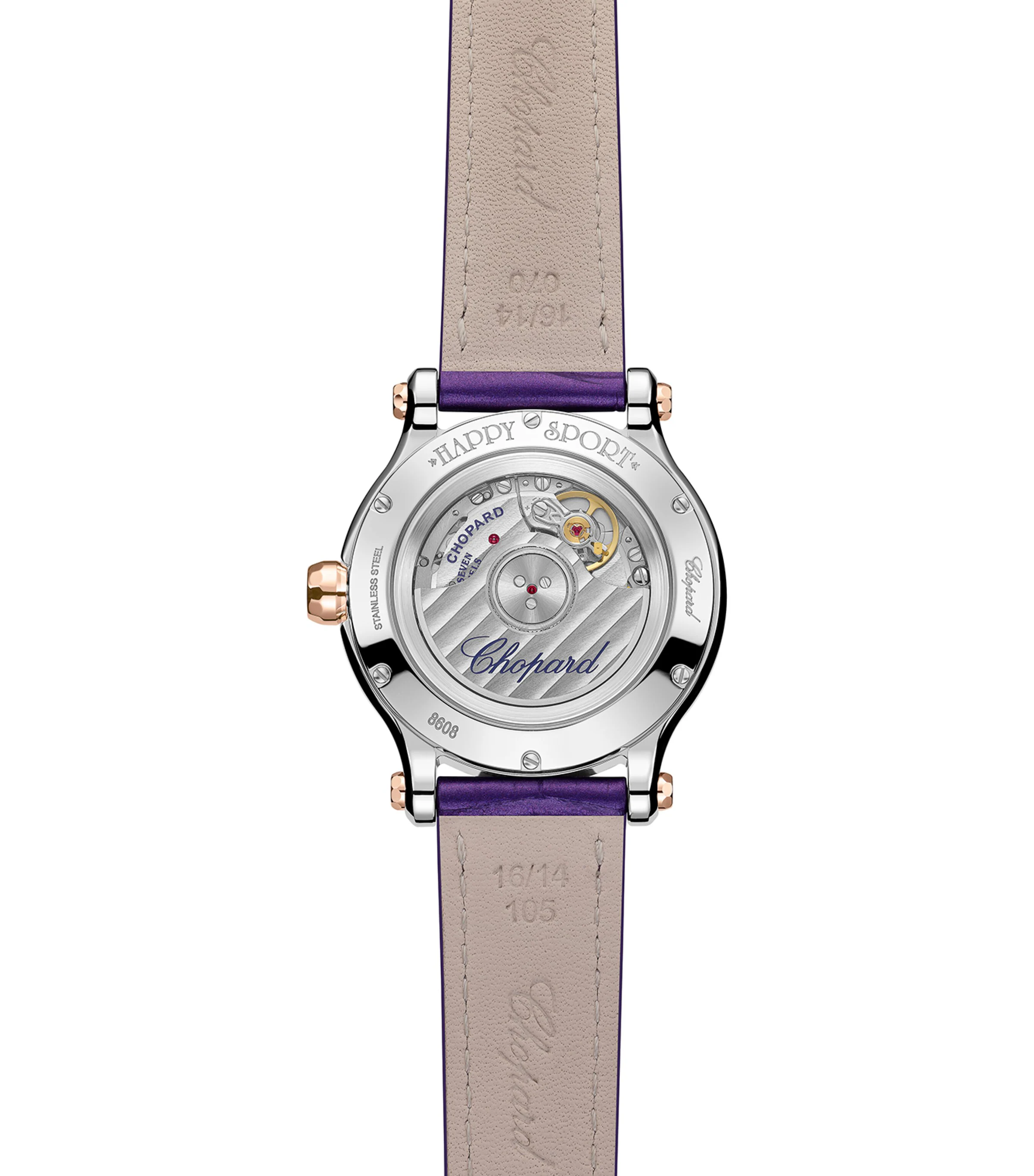 Chopard Chopard Rose Gold and Diamond Happy Sport Watch