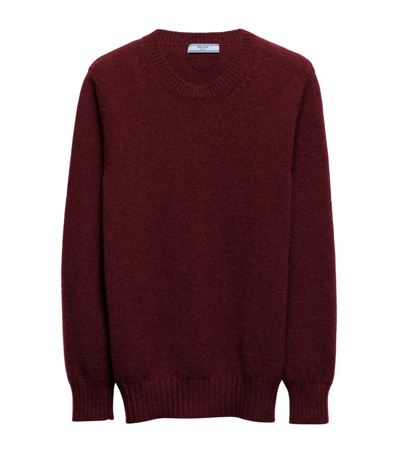 Prada Prada Wool-Cashmere Crew-Neck Sweater