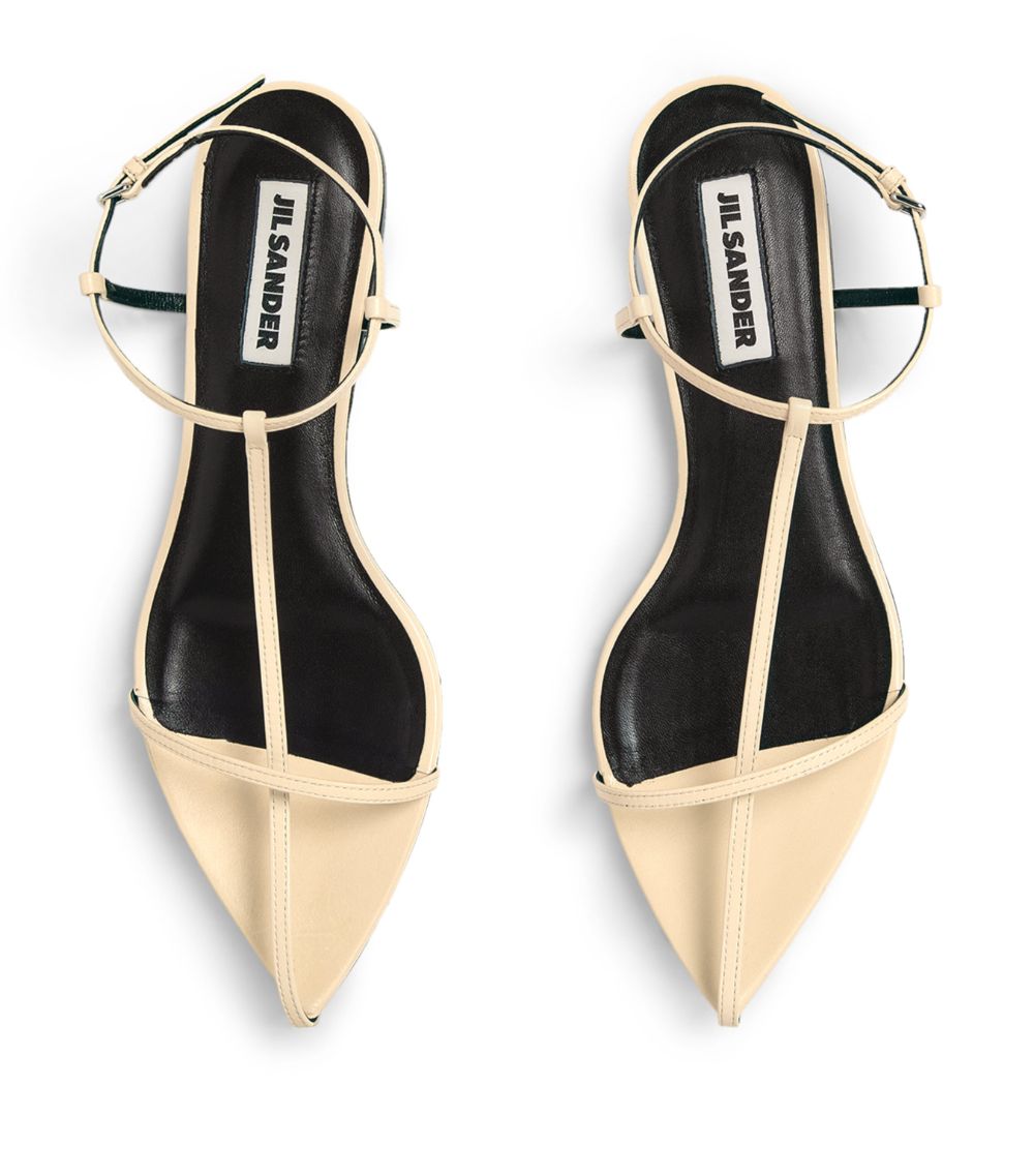 Jil Sander Jil Sander Leather Pointed Sandals