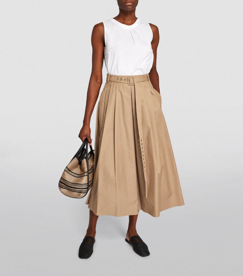 Max Mara Max Mara Belted Midi Skirt