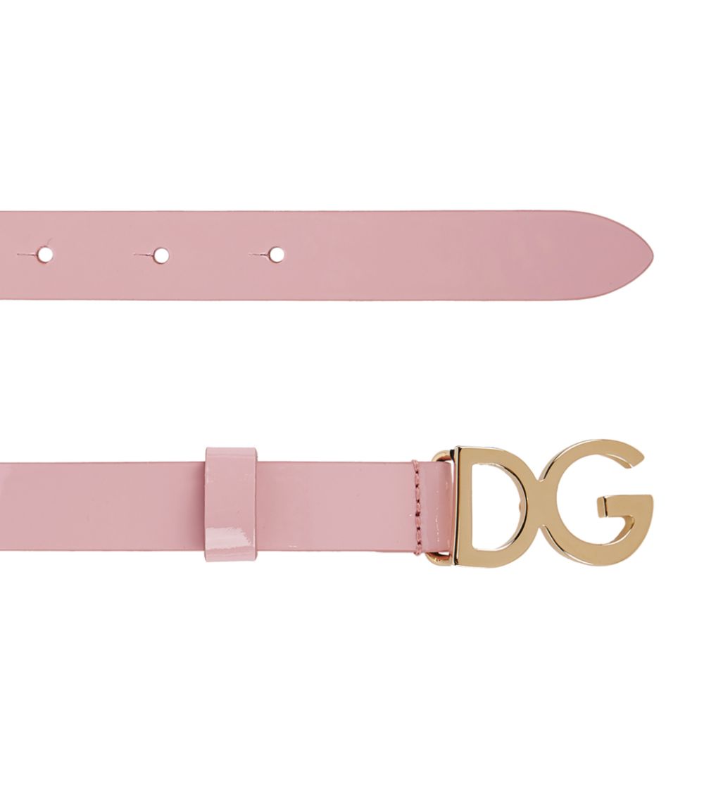 Dolce & Gabbana Dolce & Gabbana Kids Logo Leather Belt