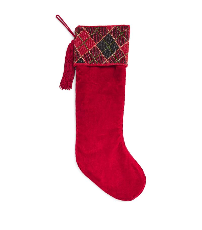  Sudha Pennathur Tartan-Cuff Balmoral Stocking