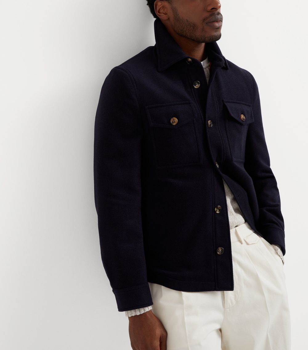 Brunello Cucinelli Brunello Cucinelli Cashmere Water-Resistant Overshirt