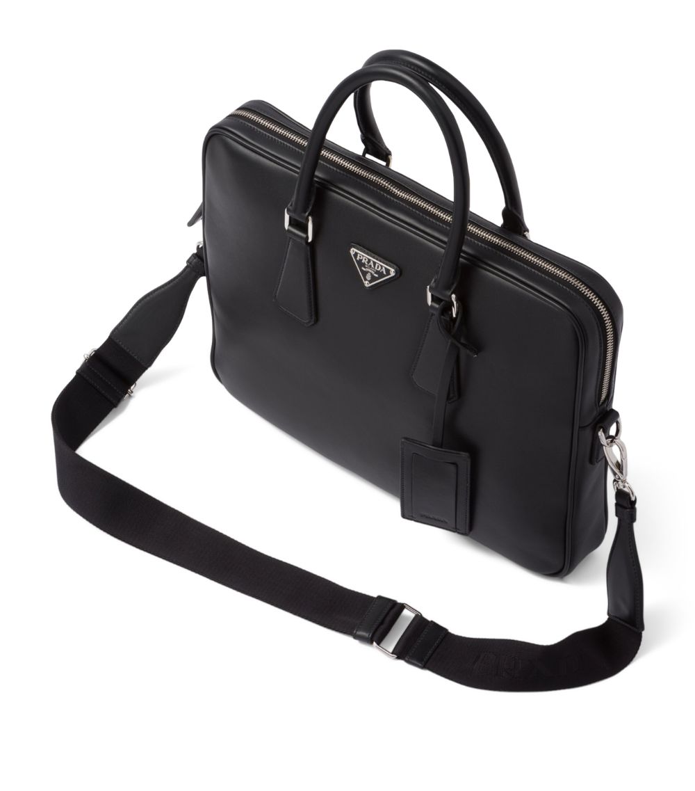 Prada Prada Leather Triangle Briefcase