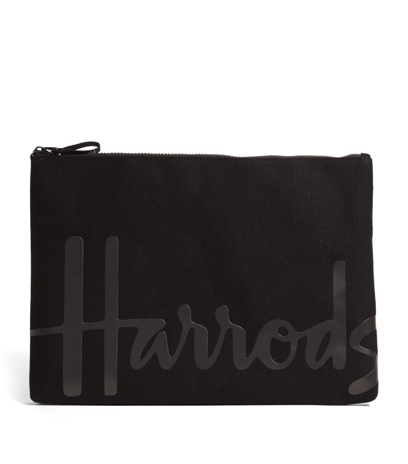 Harrods Harrods Large Cotton Logo Pouch