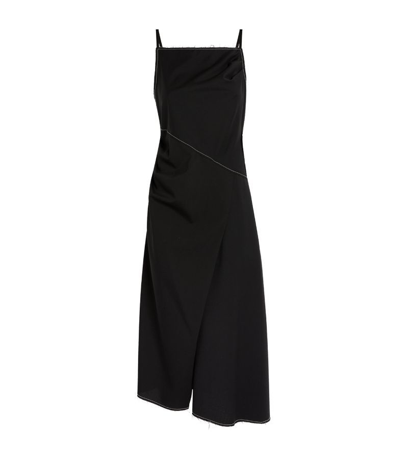  Lvir Asymmetric Midi Dress