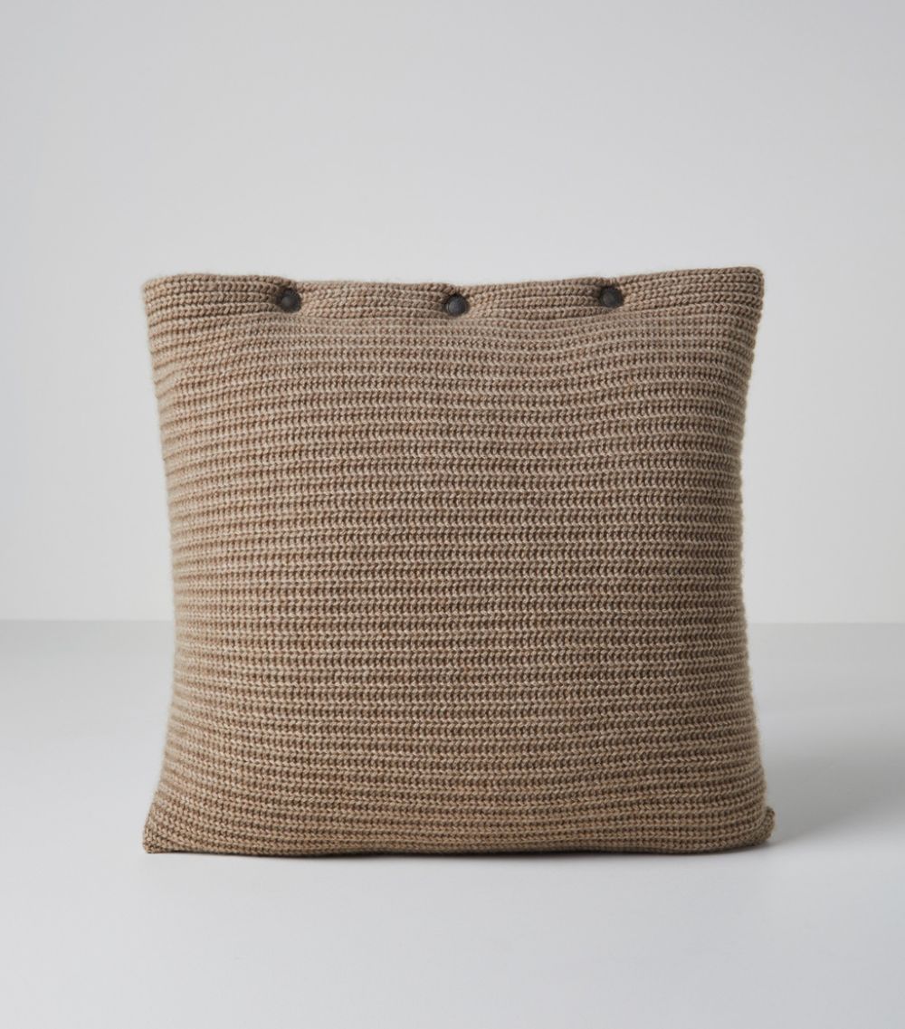 Brunello Cucinelli Brunello Cucinelli Cashmere Rib-Knit Cushion (40Cm X 40Cm)