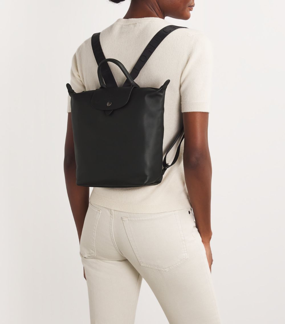  Longchamp Extra-Small Leather Le Pliage Backpack