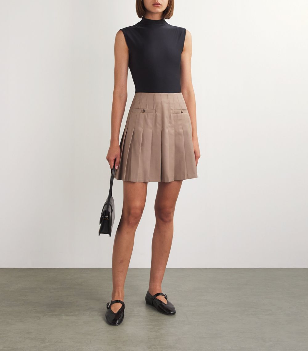  Claudie Pierlot Pleated Mini Skirt