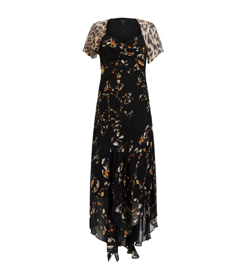 Allsaints Allsaints Patterned Leah Midi Dress