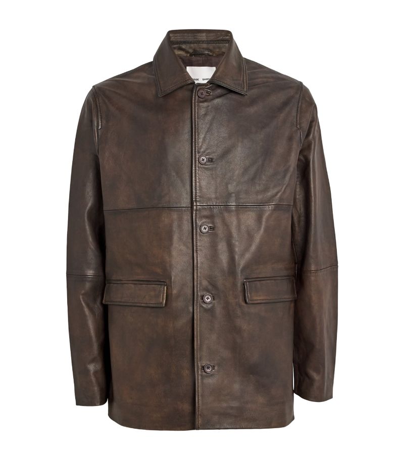  Samsoe Samsoe Washed Leather Jacket