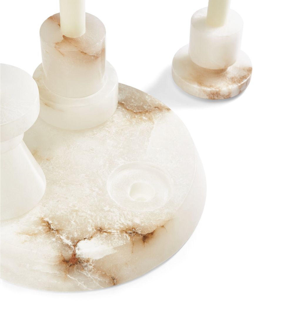 Soho Home Soho Home Alabaster Frida Candle Holder Gift Set