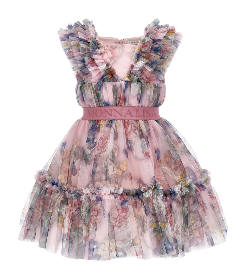 Monnalisa Monnalisa Frill-Detail Birthday Dress (2-16 Years)