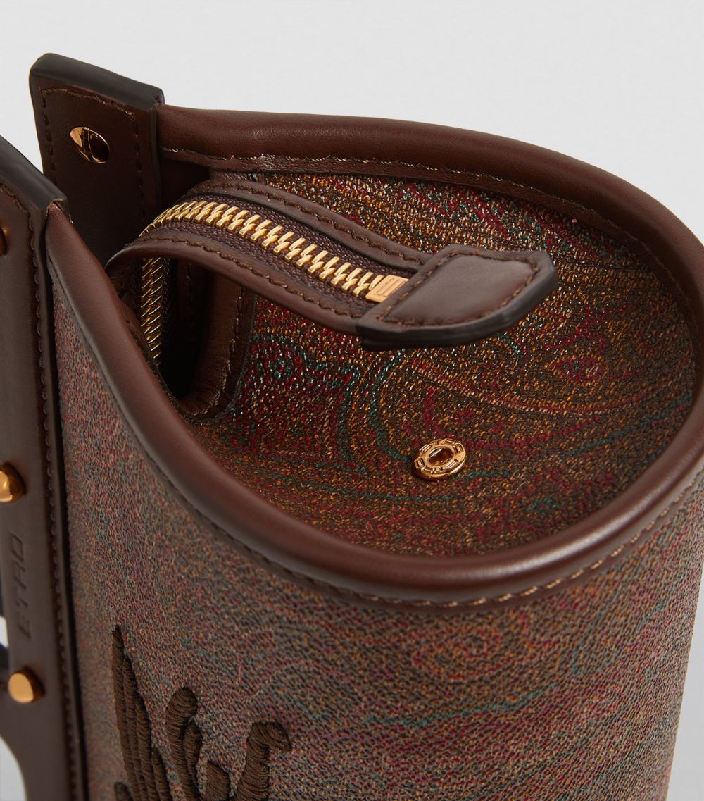 Etro Etro Leather Paisley Top-Handle Bag