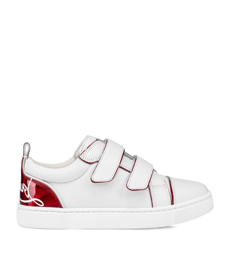 Christian Louboutin Kids Christian Louboutin Kids Funnyto Scratch Leather Sneakers