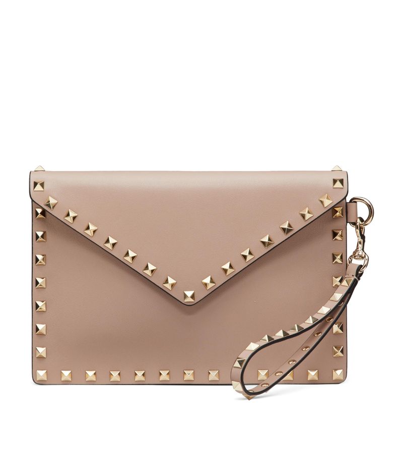 VALENTINO GARAVANI Valentino Garavani Medium Leather Rockstud Pouch