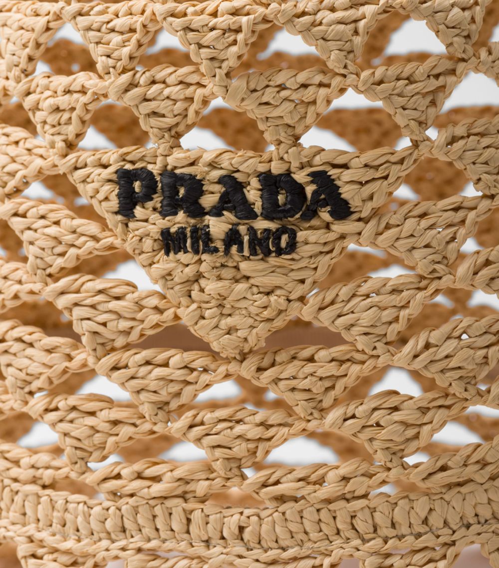 Prada Prada Woven Wide-Brim Bucket Bag