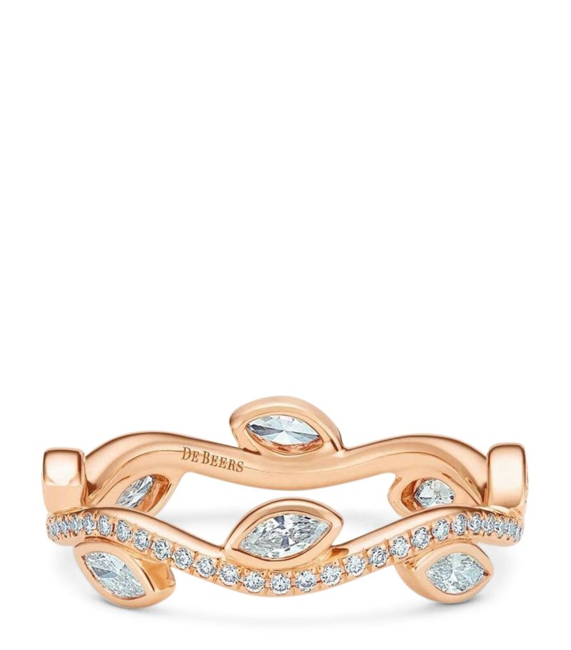 De Beers Jewellers De Beers Jewellers Rose Gold And Diamond Bridal Adonis Rose Eternity Ring