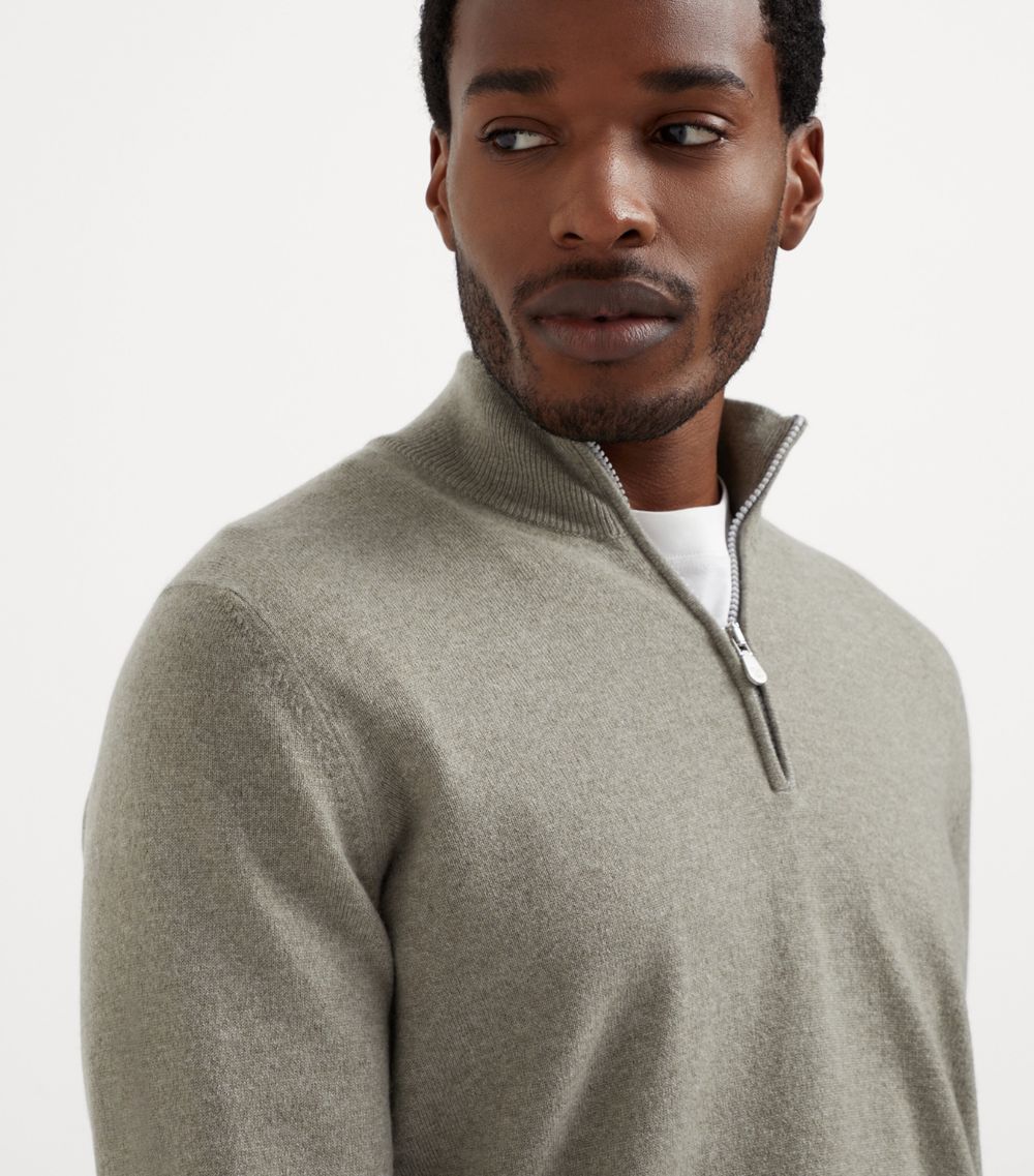 Brunello Cucinelli Brunello Cucinelli Cashmere Half-Zip Sweater