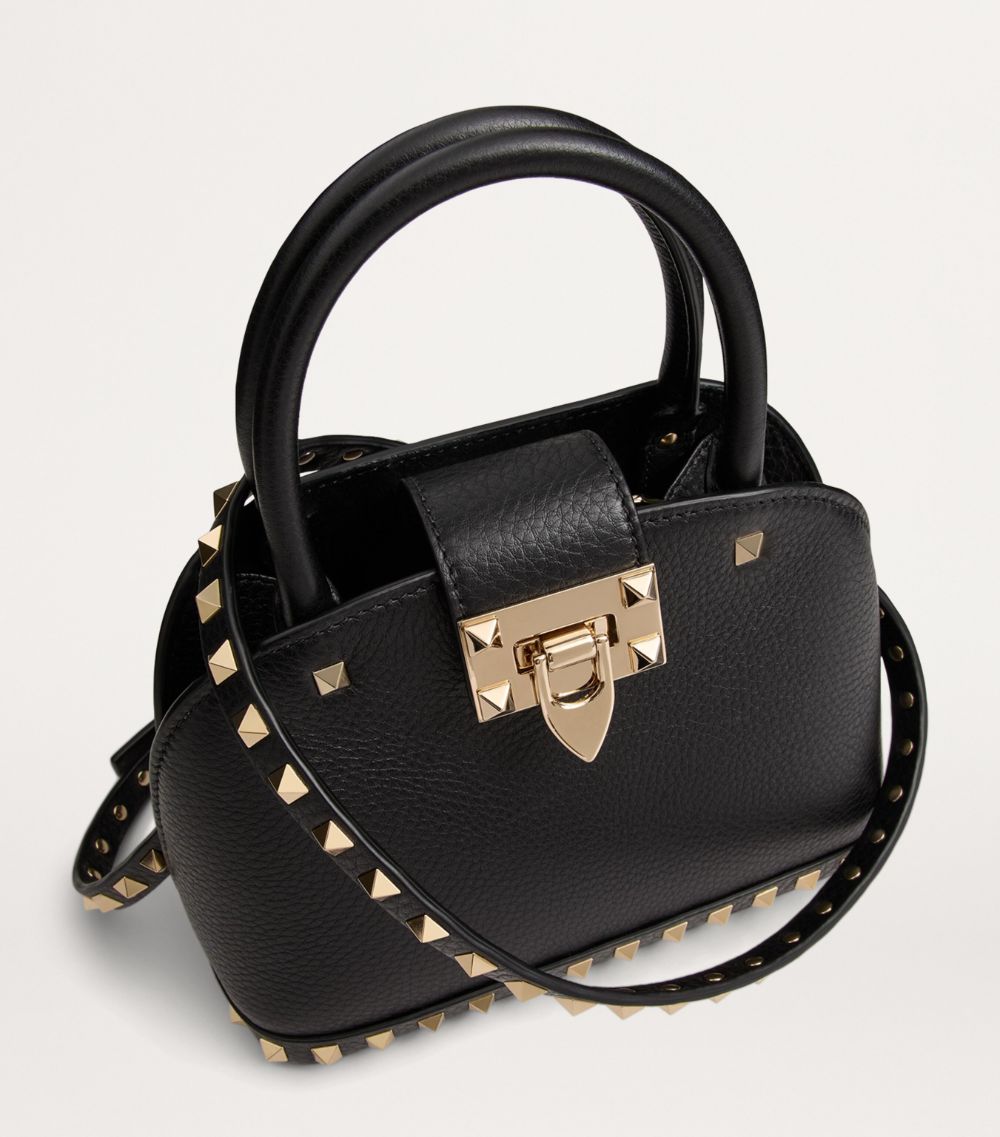 VALENTINO GARAVANI Valentino Garavani Leather Rockstud Top-Handle Bag