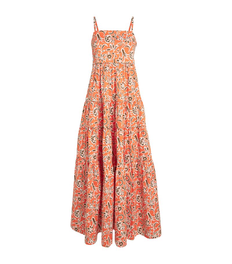 Me+Em Me+Em Cotton Floral Print Maxi Dress