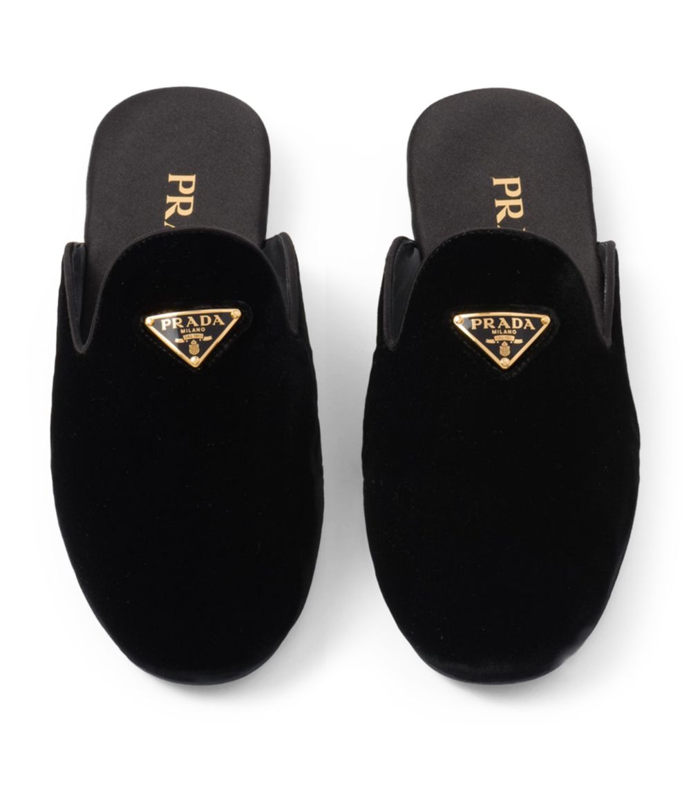 Prada Prada Velvet Mules