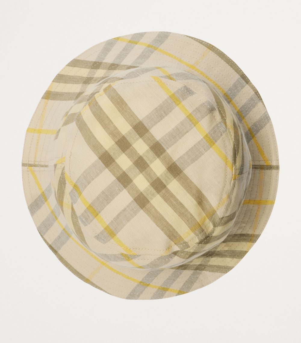 Burberry Burberry Linen Check Bucket Hat