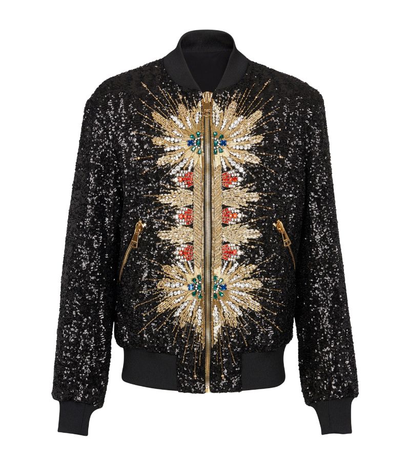 Balmain Balmain Embellished Bomber Jacket