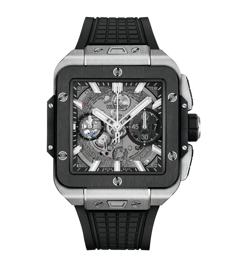 Hublot Hublot Titanium And Ceramic Square Bang Unico Watch 42Mm