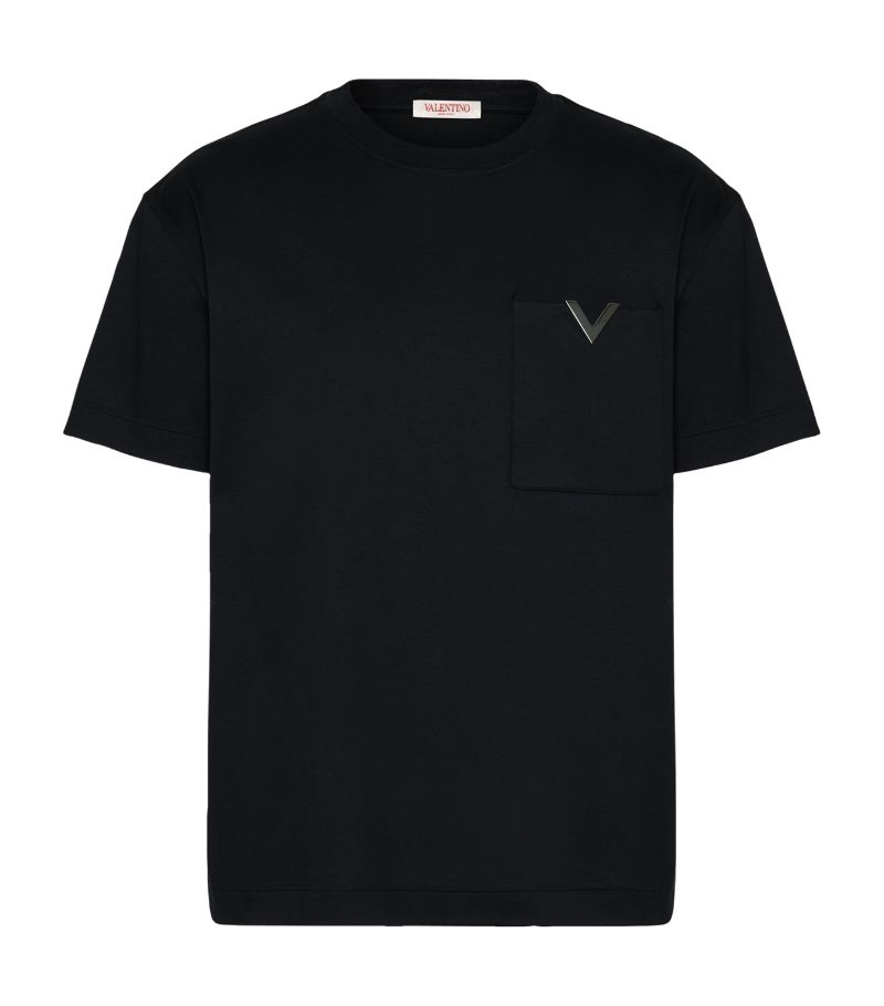 Valentino Valentino Cotton V-Pocket T-Shirt