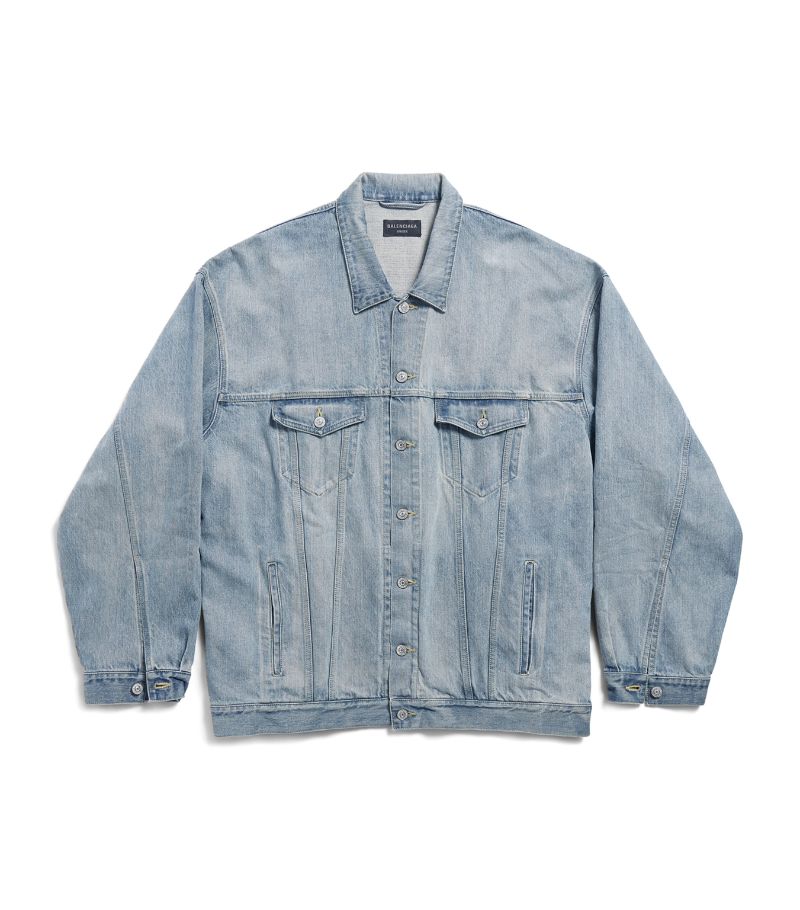 Balenciaga Balenciaga Oversized Logo Denim Jacket