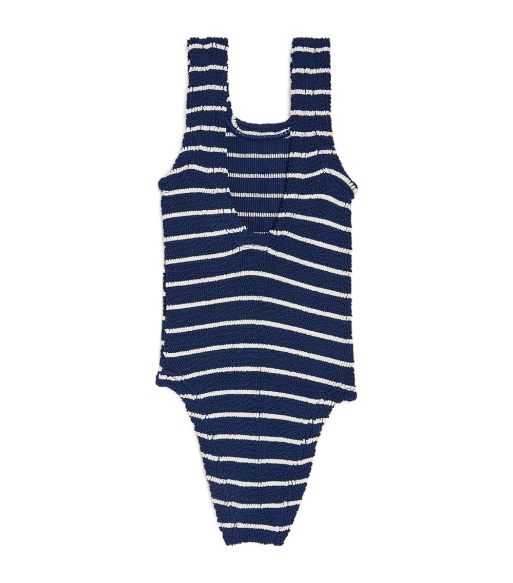 Hunza G Kids Hunza G Kids Striped Classic Swimsuit (7-12 Years)