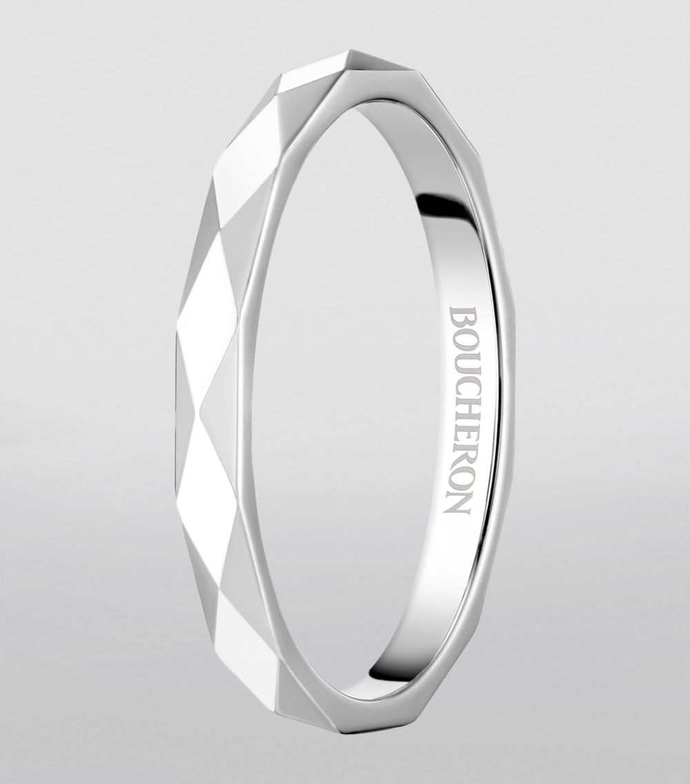 Boucheron Boucheron Platinum Facette Wedding Ring
