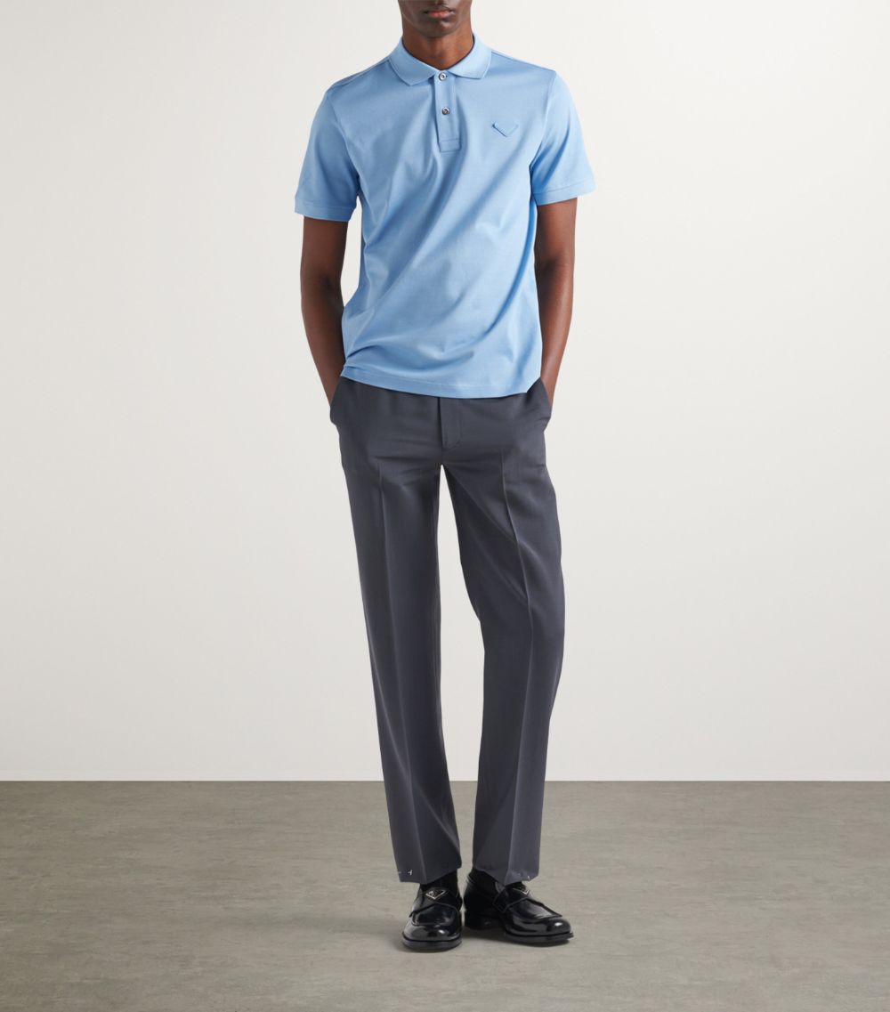 Prada Prada Stretch-Cotton Polo Shirt